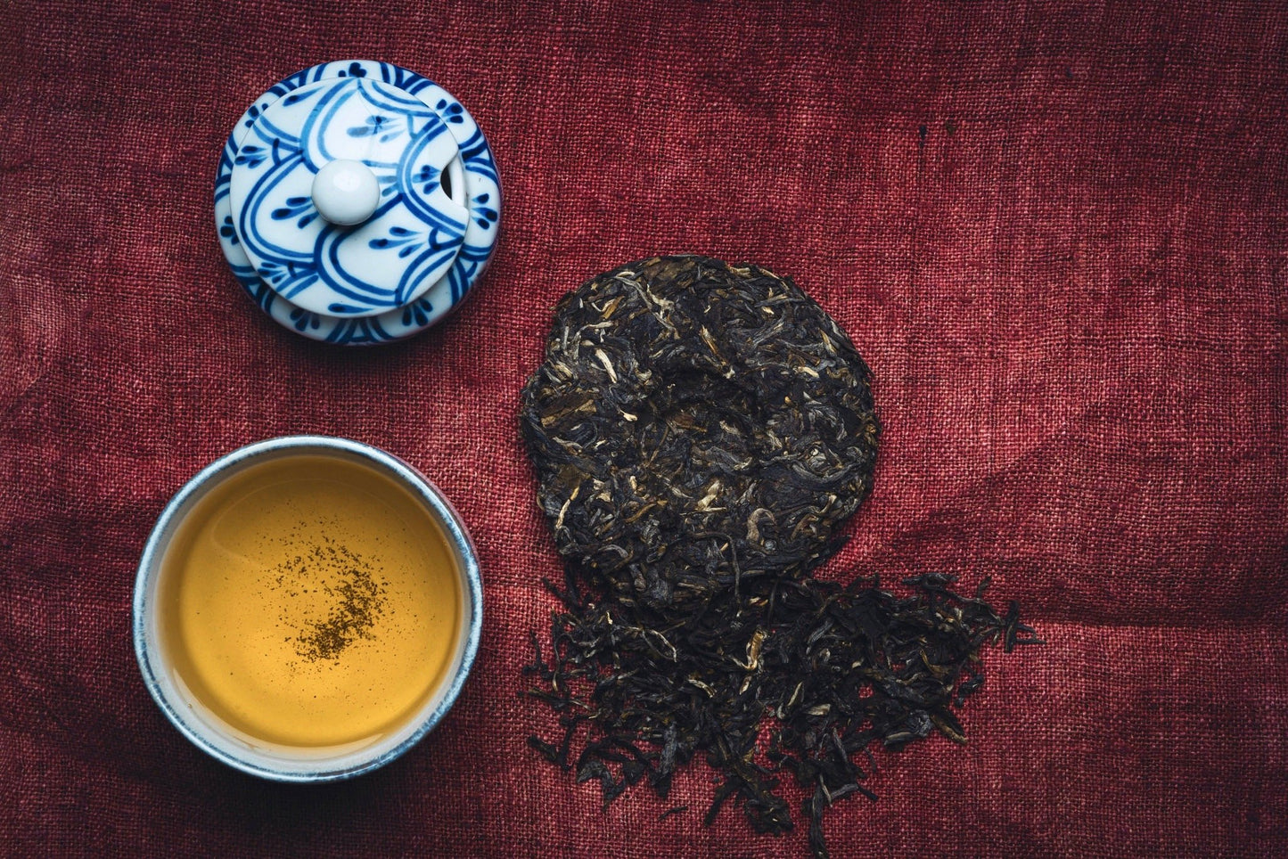 Shop online : 100g teacake - 2019 first grade raw (Sheng) pu-erh teacake from Bulang Moutain. Handcrafted in one of the most bio-diverse regions in Yunnan, Bulang teas are known to be distinctive with a certain bitterness and bold sweetness. Traditionally tone-pressed. Flavour profile: smoked wood, honey